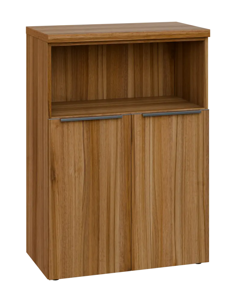 SIN 3 - 8DN kancelářská skříň, 2-dveřová/nika, 1120x800x400, ořech světlý